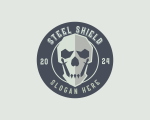 Skull Army Weapon logo design