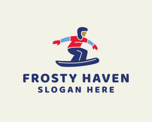 Winter Ski Athlete  logo