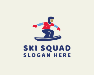 Winter Ski Athlete  logo