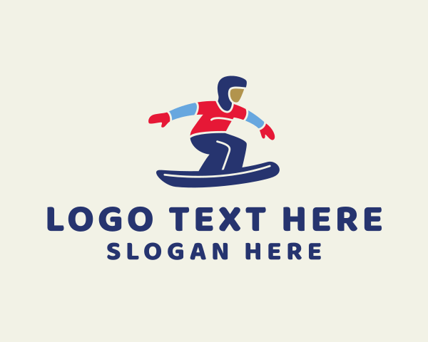 Snowboarding logo example 4