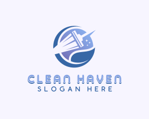 Squeegee Janitorial Cleaning logo design