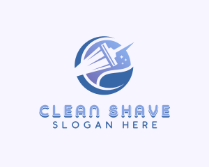 Squeegee Janitorial Cleaning logo design