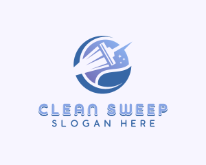 Squeegee Janitorial Cleaning logo design