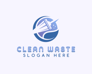 Squeegee Janitorial Cleaning logo design