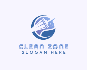 Squeegee Janitorial Cleaning logo design