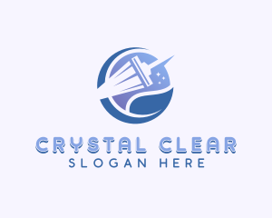 Squeegee Janitorial Cleaning logo design