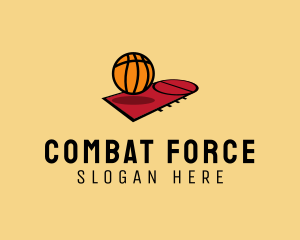 Sports Basketball Court   Logo