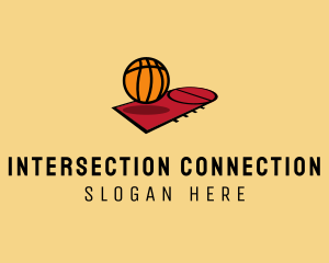 Sports Basketball Court   Logo