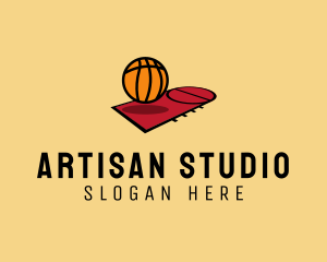 Sports Basketball Court   logo design