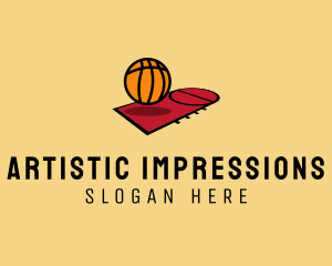 Sports Basketball Court   logo design