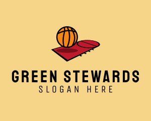 Sports Basketball Court   logo design