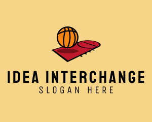 Sports Basketball Court   logo design