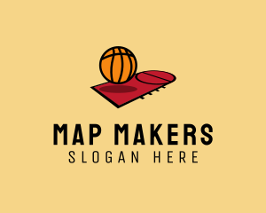 Sports Basketball Court   logo design