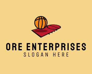 Sports Basketball Court   logo design