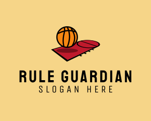 Sports Basketball Court   logo design