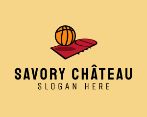 Sports Basketball Court   logo design