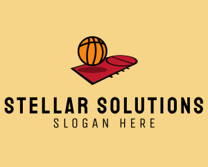 Sports Basketball Court   logo design