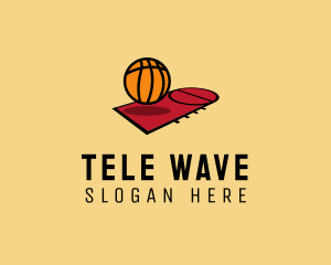 Sports Basketball Court   logo design