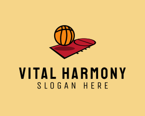 Sports Basketball Court   logo design