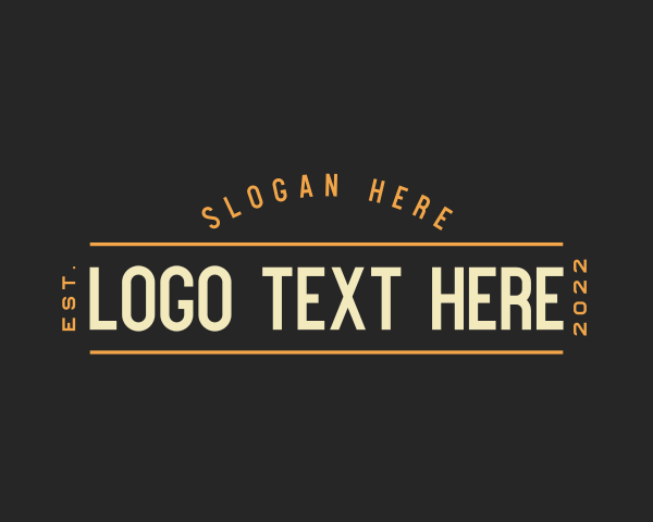 Retro Hipster Business logo