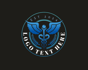 Healthcare Caduceus Staff logo