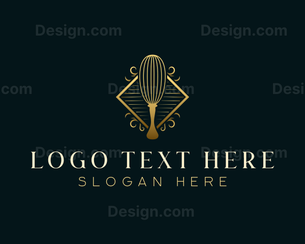 Elegant Baking Whisk Logo