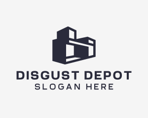 Logistics Warehouse Building logo design