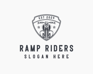 Chain Motorcycle Shield  logo design