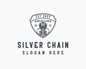 Chain Motorcycle Shield  logo design