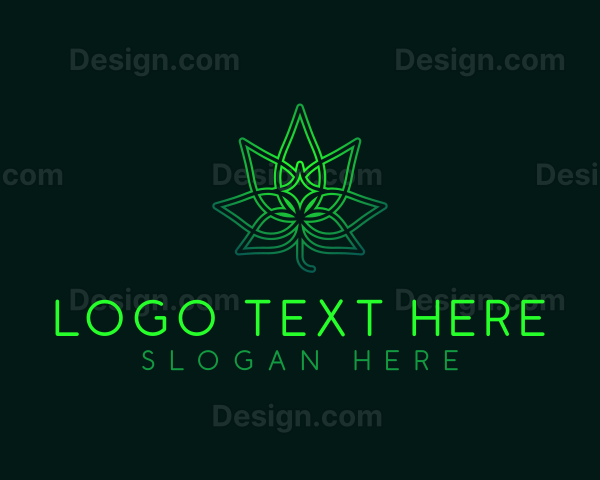 Marijuana Cannabis Leaf Logo