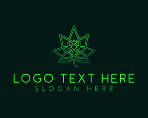 Marijuana Cannabis Leaf logo