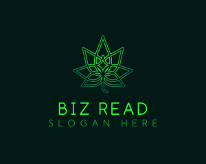 Marijuana Cannabis Leaf logo design