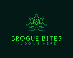 Marijuana Cannabis Leaf logo design