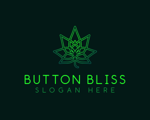 Marijuana Cannabis Leaf logo design