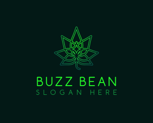 Marijuana Cannabis Leaf logo design