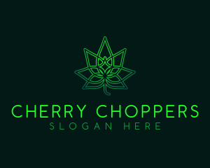 Marijuana Cannabis Leaf logo design