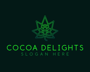 Marijuana Cannabis Leaf logo design