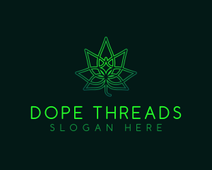 Marijuana Cannabis Leaf logo design