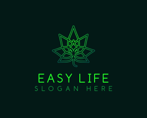 Marijuana Cannabis Leaf logo design