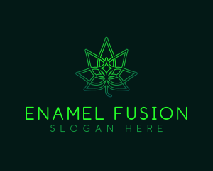 Marijuana Cannabis Leaf logo design