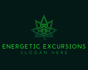 Marijuana Cannabis Leaf logo design