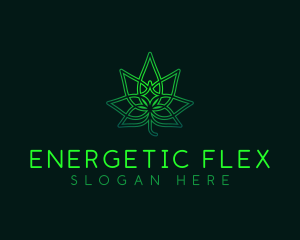 Marijuana Cannabis Leaf logo design