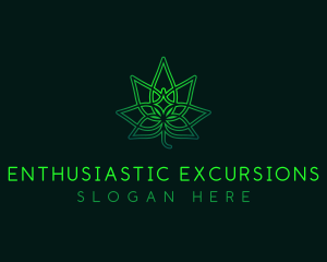 Marijuana Cannabis Leaf logo design