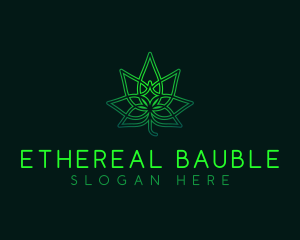 Marijuana Cannabis Leaf logo design