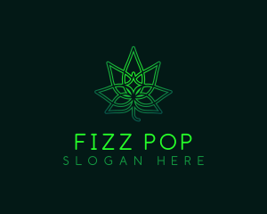 Marijuana Cannabis Leaf logo design