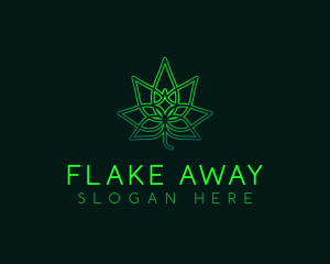 Marijuana Cannabis Leaf logo design