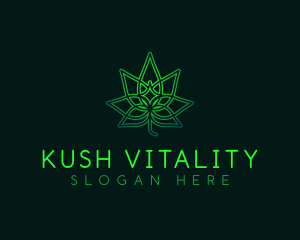 Marijuana Cannabis Leaf logo