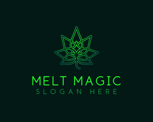 Marijuana Cannabis Leaf logo design