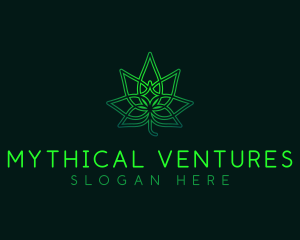 Marijuana Cannabis Leaf logo design