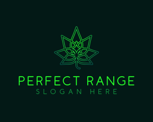 Marijuana Cannabis Leaf logo design